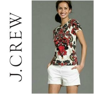 J Crew Florentine Print Sweater Shirt